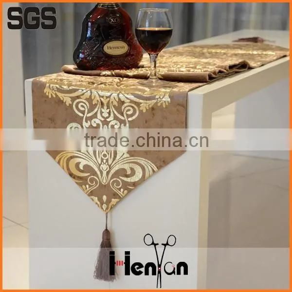 wholesale custom wedding gold table runners