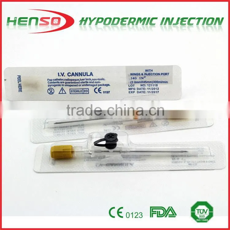 Henso Disposable I.V. Catheter with Heparin Cap & Injection Port
