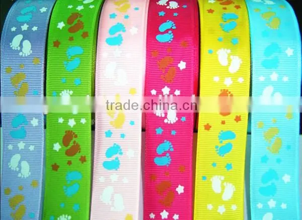 Printed Love Heart Colorful Satin Ribbon