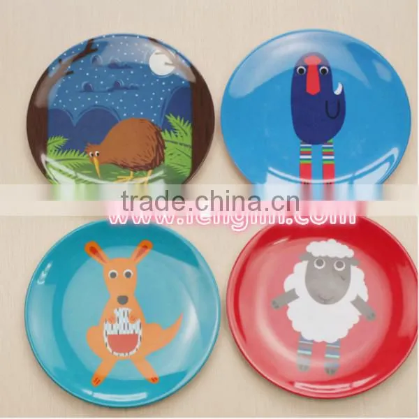 Made in china cartoon melamine used restaurant dinnerware sets