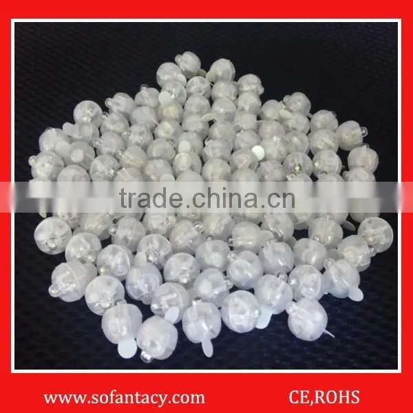 white colour round shape led mini balloon lights