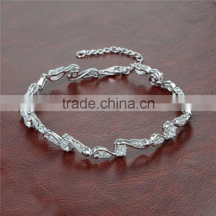Beautiful Hotsale High Quality Handmade Tennis Bracelets With White AAAA CZ Stones