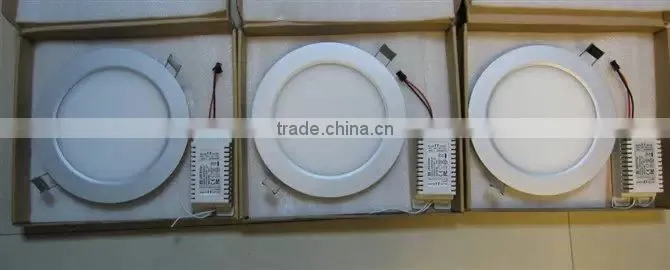 super slim 160mm cut out 12w LED Round Panel Light office with PC fireprof material for innovative lighting