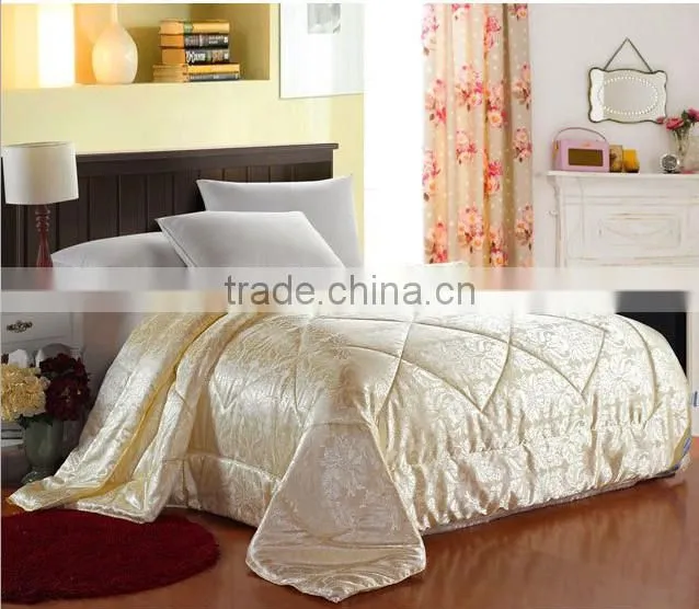 Baby 100% mulberry silk filled super soft White 100% Goose Down comforter/duvet wholesale