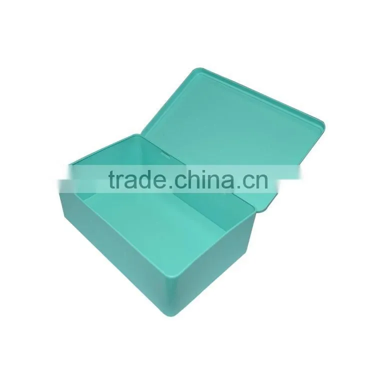 Consistent color rectangular tin box/tin box