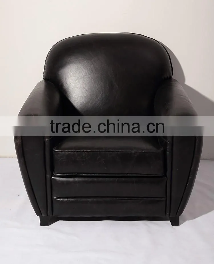 Luxury leather anonimo chesterfield sofa wooden sofa chair