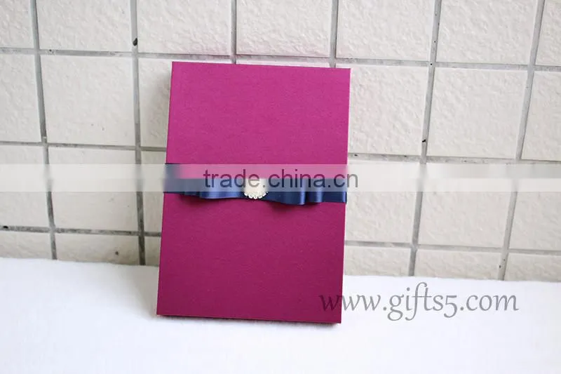 Decorative Wedding Invitation Card box with bowknot