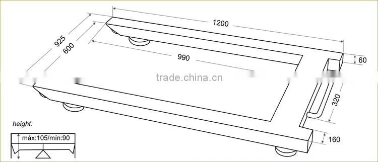 SCorpion Series Epoxy Painted Steel Structure Digital Pallet Weighing Scale