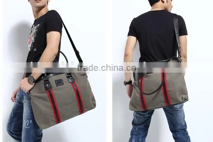 canvas and leather handbag, canvas bag man