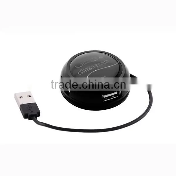 novelty high speed hamburger round shaped 2.0 version 4 port USB Hub