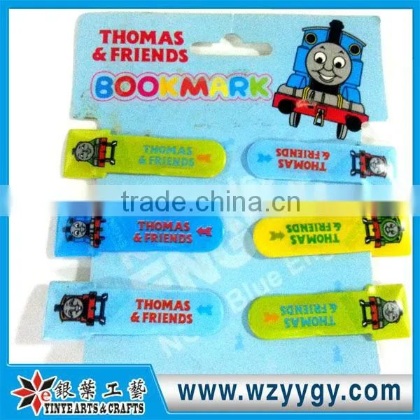 high quality customized pvc bookmark for promotion