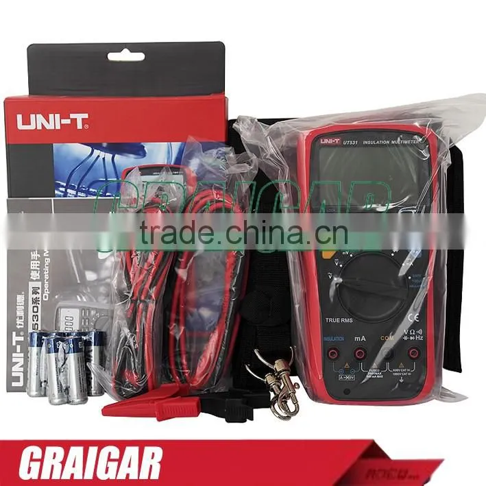 UNI-T UT531 LCD Insulation Digital Multimeter Volt Amp Ohm Capacitance Tester