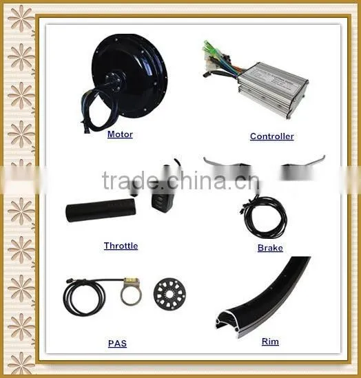 48v 1000w electric bicycle ebike conversion dc hub motor kit