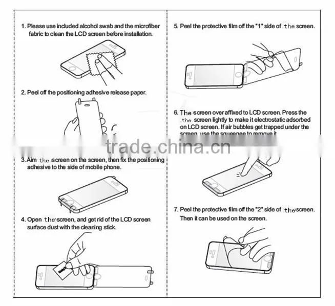 new products pet 2015 custom design HD screen protector