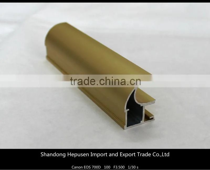 High quality anodized aluminum extruded profiles for wardrobe