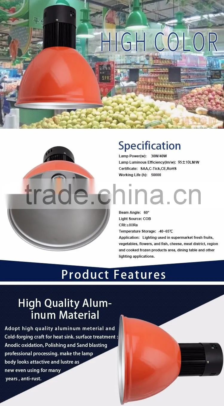 China Alibaba Aluminum fresh meat led lamp