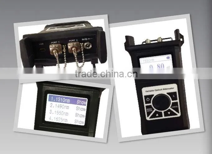 VOA6700 Handheld Optical Variable Attenuator With Quad Wave 1310/1490/1550/1625nm And 0~60dB Attenuation