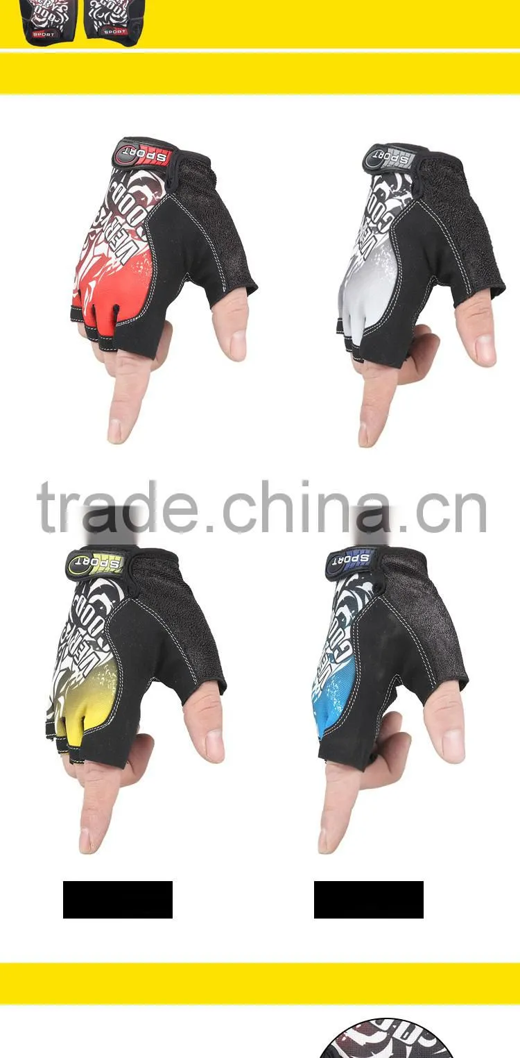 breathable pu materia automobiles half finger gloves