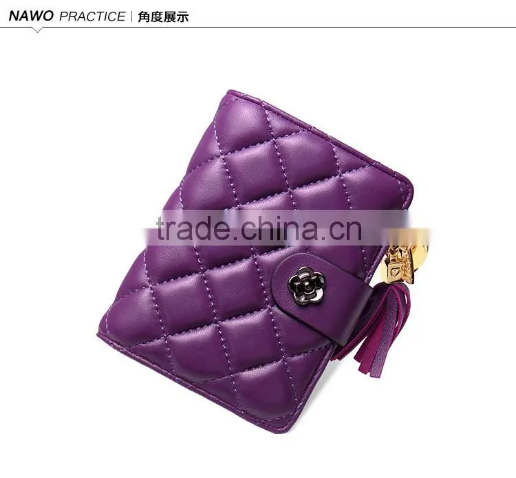 fancy design leather women wallets hand purse eleagence
