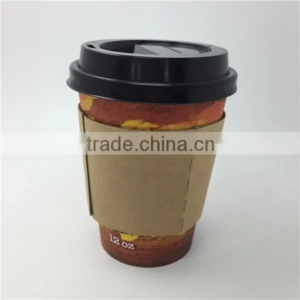 kraft sleeve for 12-22oz paper coffee cup