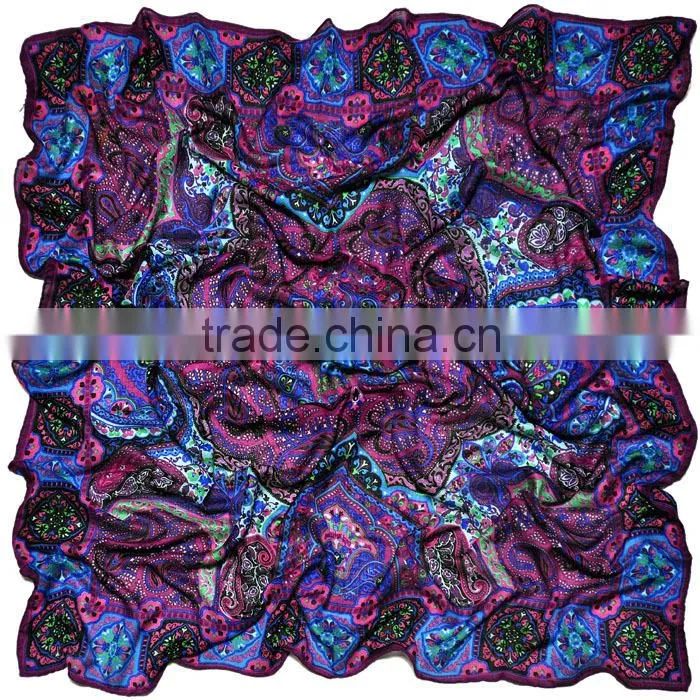 Factory Direct Free Sample No MOQ Custom Silk Wool Scarves Manufacturer in China