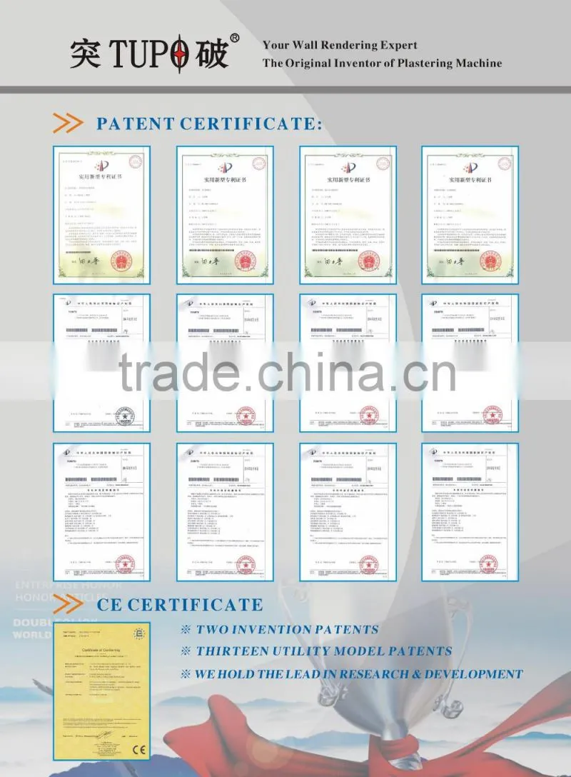 2016 newest model TUPO 8 e-Control series automatic rendering machine