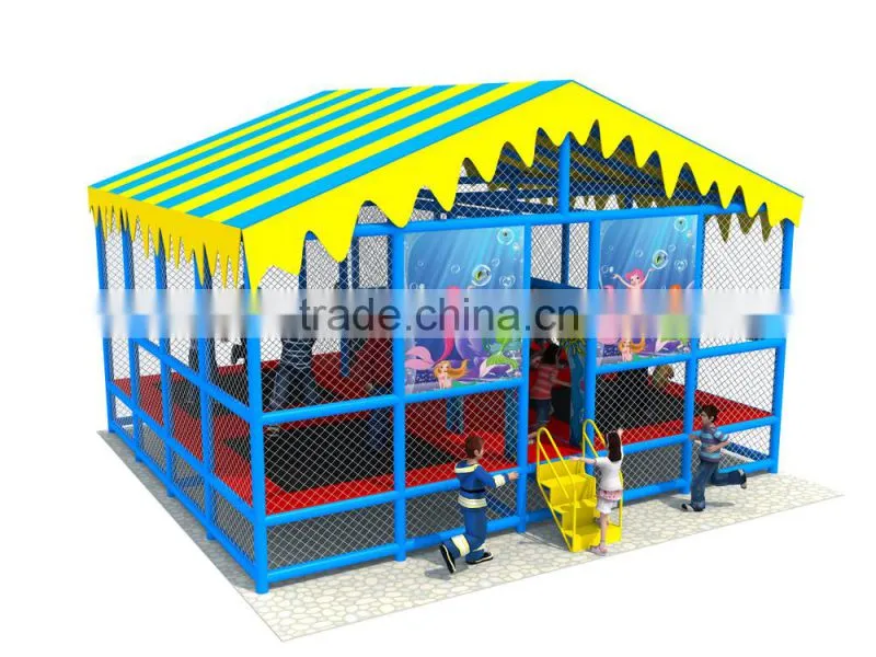 High quality jumping trampoline with safety enclosure