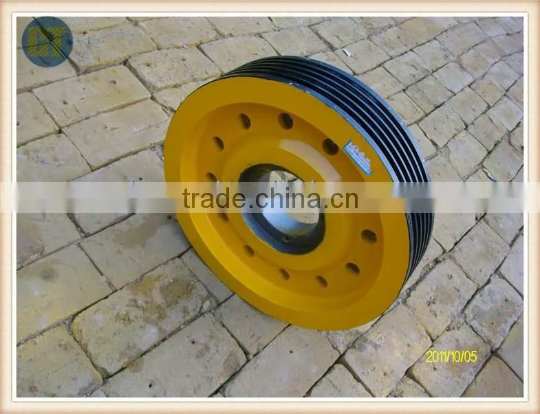 elevator parts traction sheave 455*5*10 for traction machine