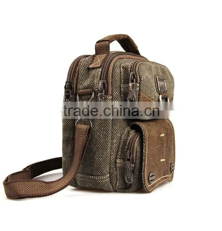 Traditional Canvas Waist Bag Fanny Pack Small Messenger Bag Sport Waist Bag Running Waist Bag Sling Bag For School