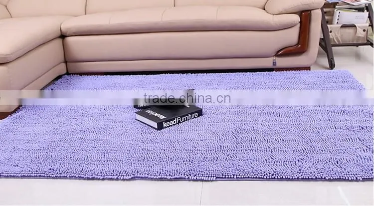 machine made microfiber chenille carpet