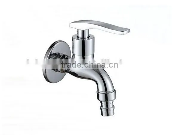 cold water wall mounted tap, chrome finished H59 solid brass single handle, installation type water tap