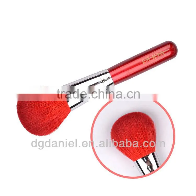 Natural goat hair refillable body powder brush,powder dispenser brush