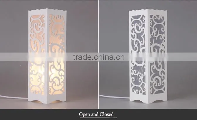 New Beautiful Modern Pure White Carved Pattern LED Light