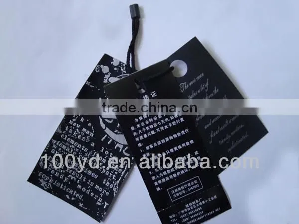 New Design garment jeans hang tags designs