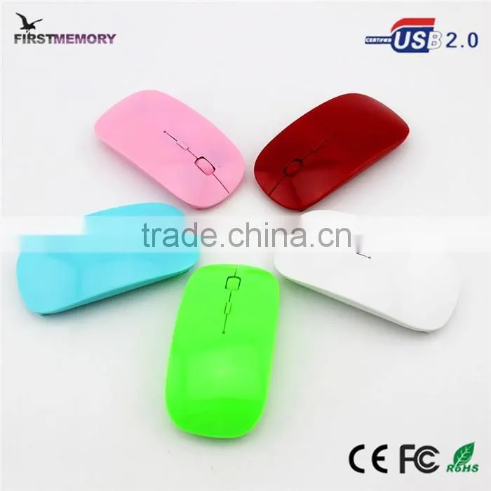 2017 Colorful 2.4 GHz Wireless Ultra Thin computer mouse 1600DPI