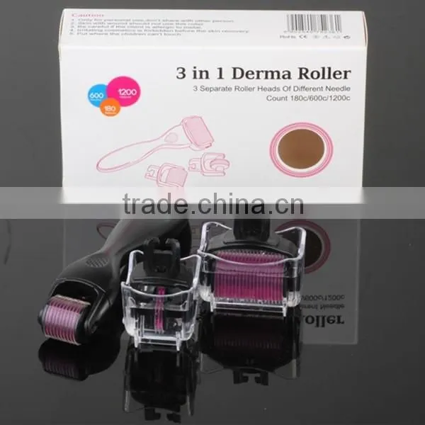 Titanium 3 In 1 Derma Roller For Face Dermaroller Manufacturer Price