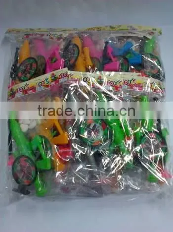 Missile gun in bag with candy