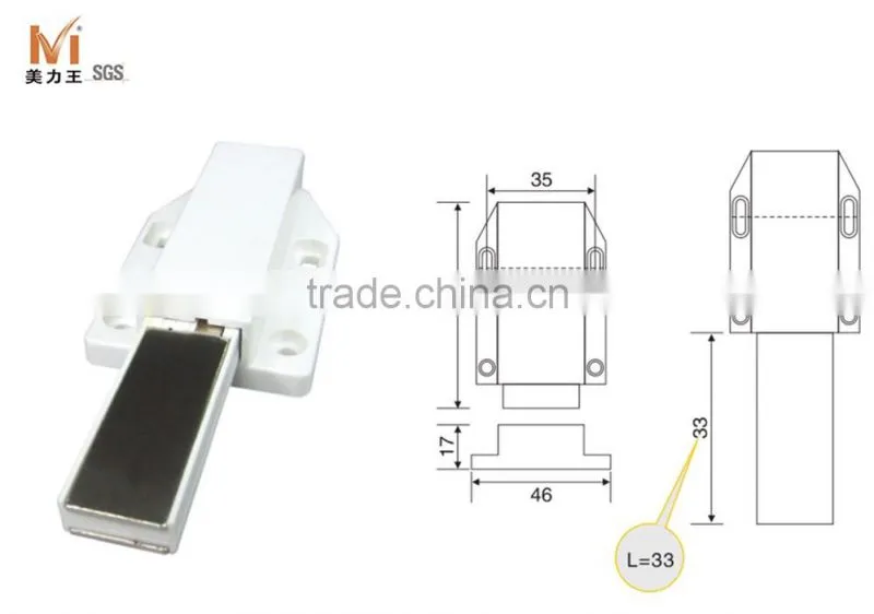 Furniture Push to Open Latch System Door Catch Magnetic Catch Cabinet Catch