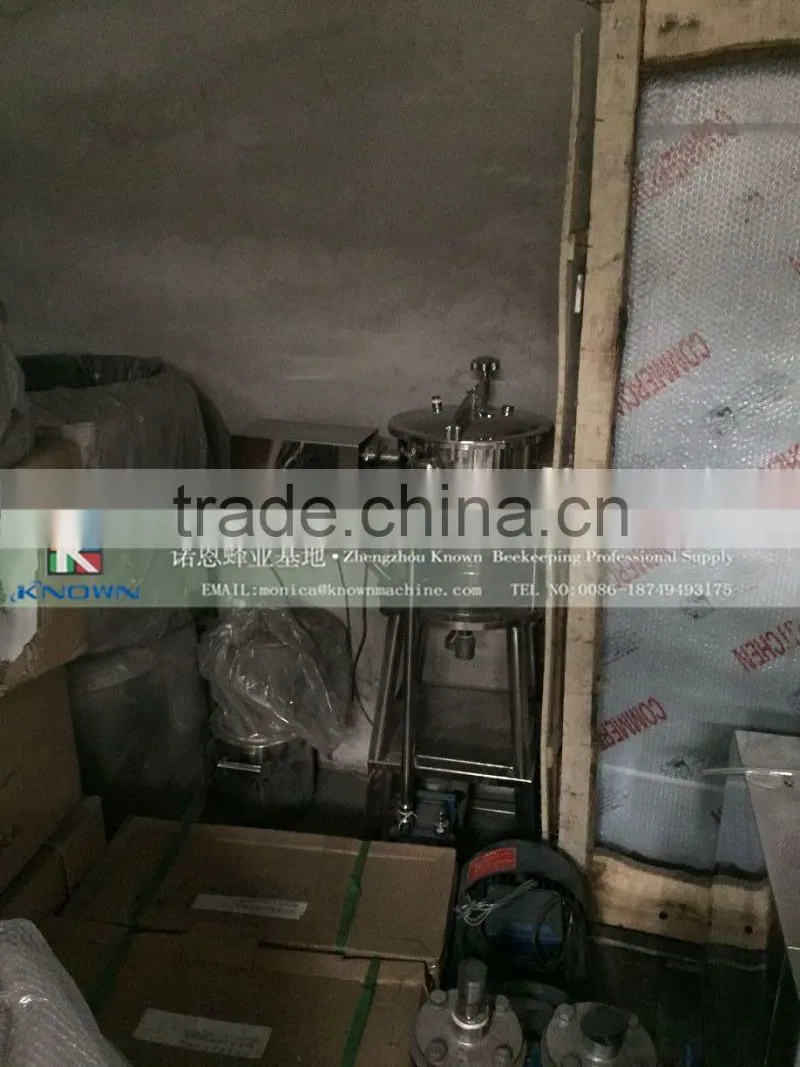 Stainless steel Vacuum Honey royal jelly filter /honey filting machine