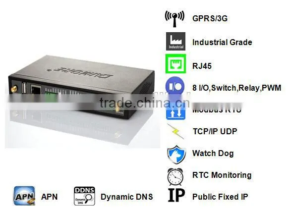 CM550-51W RTU GPRS wireless remote control device industrial 8 SUPPORT Voice data fax sms