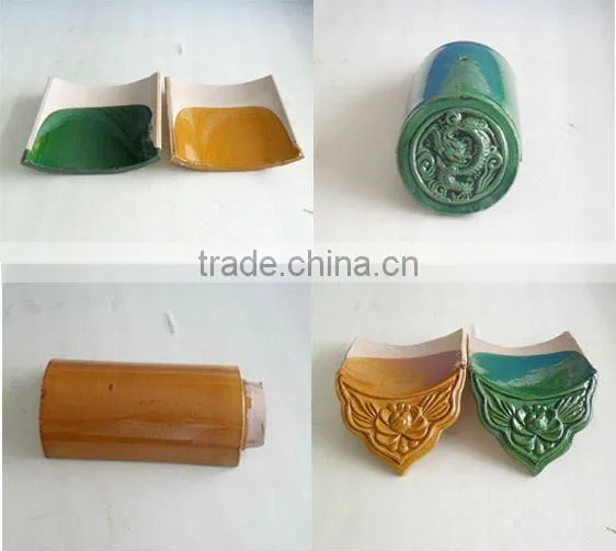 whole set of colourful glazed ceramic roof tile for antique buildings