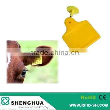 Printable UHF RFID Animal Ear Tag TPU material cattle ear tag
