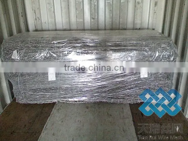 2mX1mX1m galvanized gabion box/pvc coated gabion basket