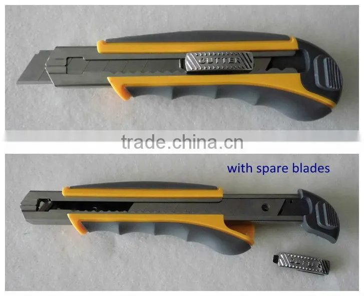 heavy duty utility knife with spare blades