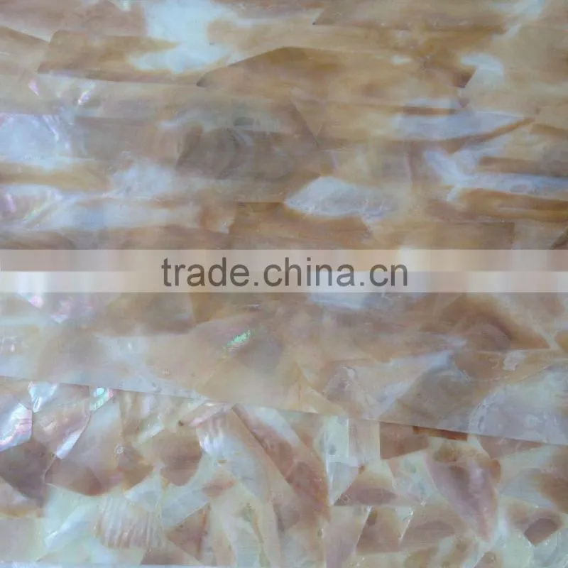 Brownlip mother of pearl shell adesive sheet