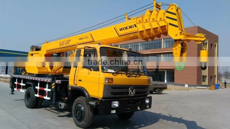 8 ton lifting weight pickup truck crane with double winch for sale