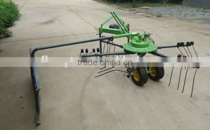 Tractor 3pt wheel hayrake 8 rotors hay rake for sale