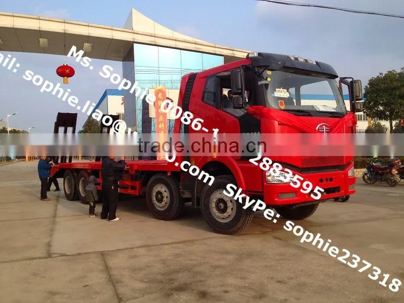 big carry excavator truck,FAW truck for transport excavator ,load sensor truck