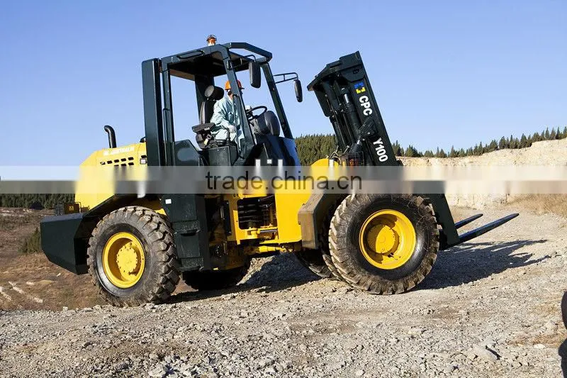 rough terrain forklift CPCY100 with ce for sale