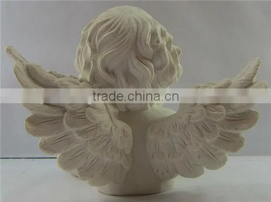 2014 resin white small angel figurine